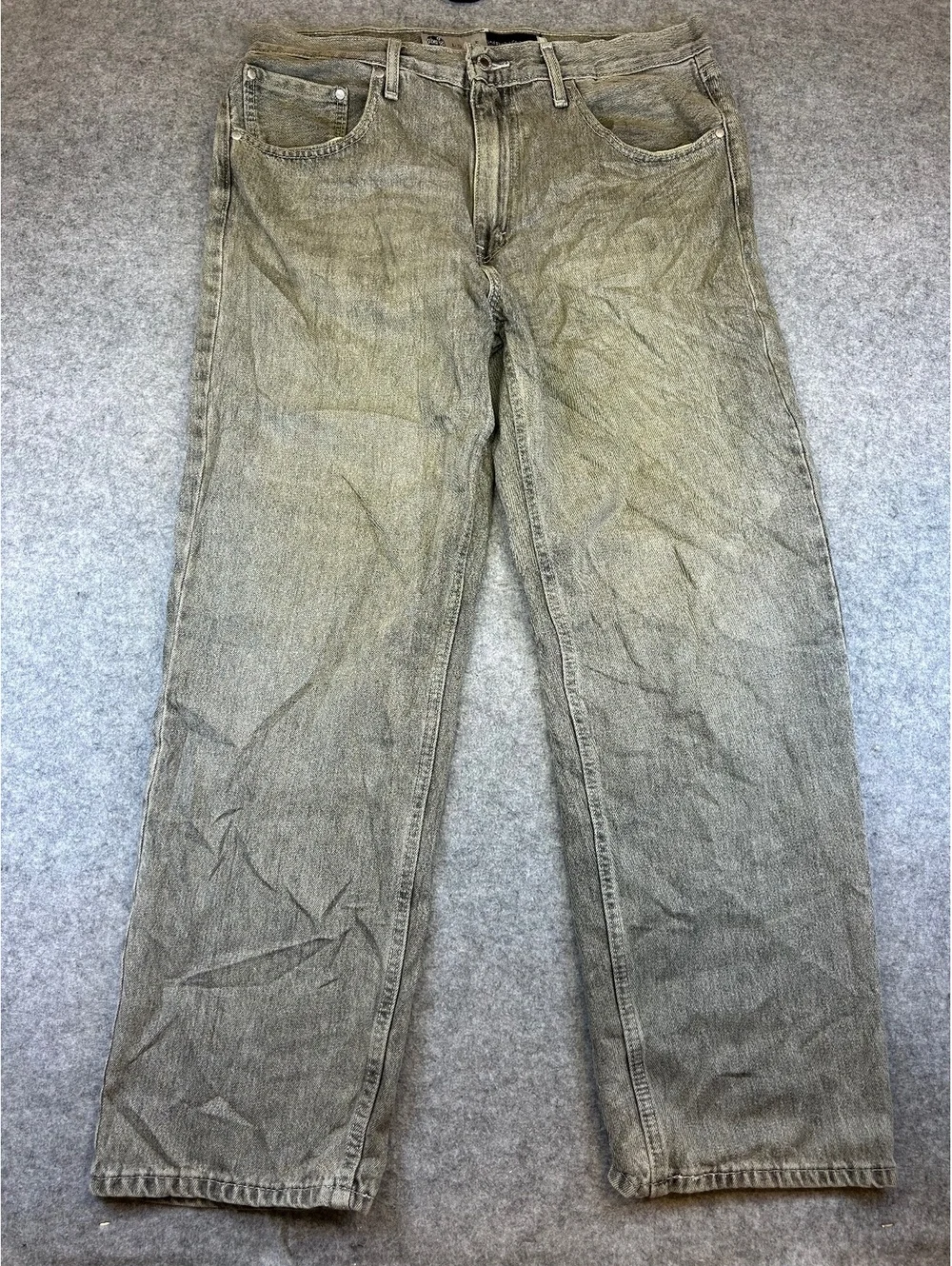 Vintage Levis SilverTab Loose Fit Jeans Men Size W36 L32 Gray Fade Distressed